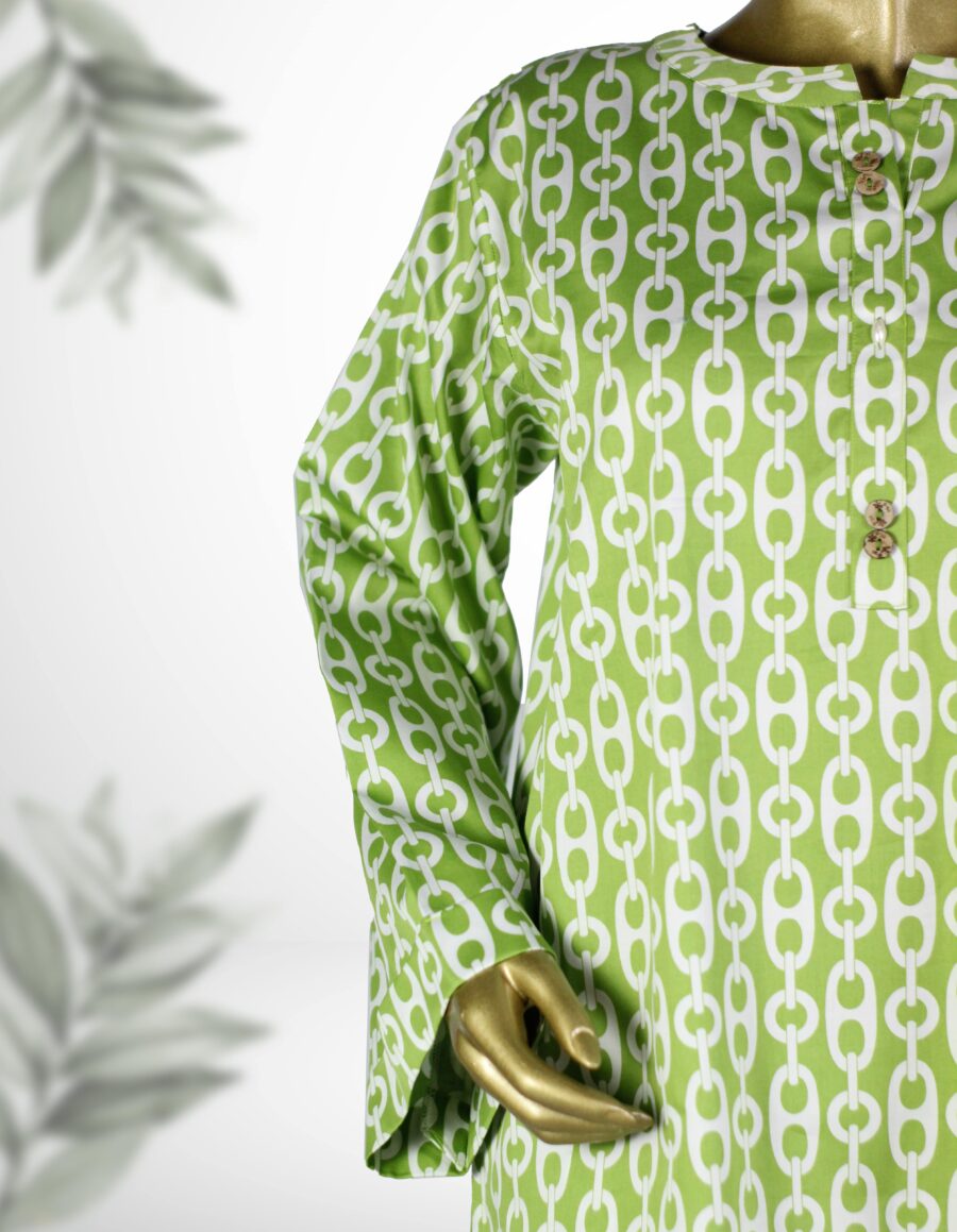 Printed medium length Kurta with trouser CC-WC24 027 - Image 3