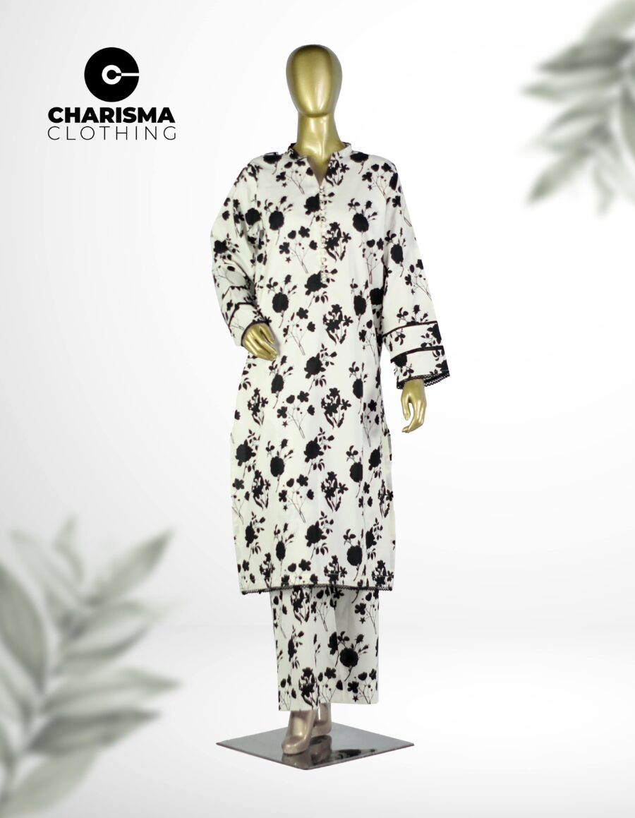 Printed straight kurta with culottes CC-WC24 025