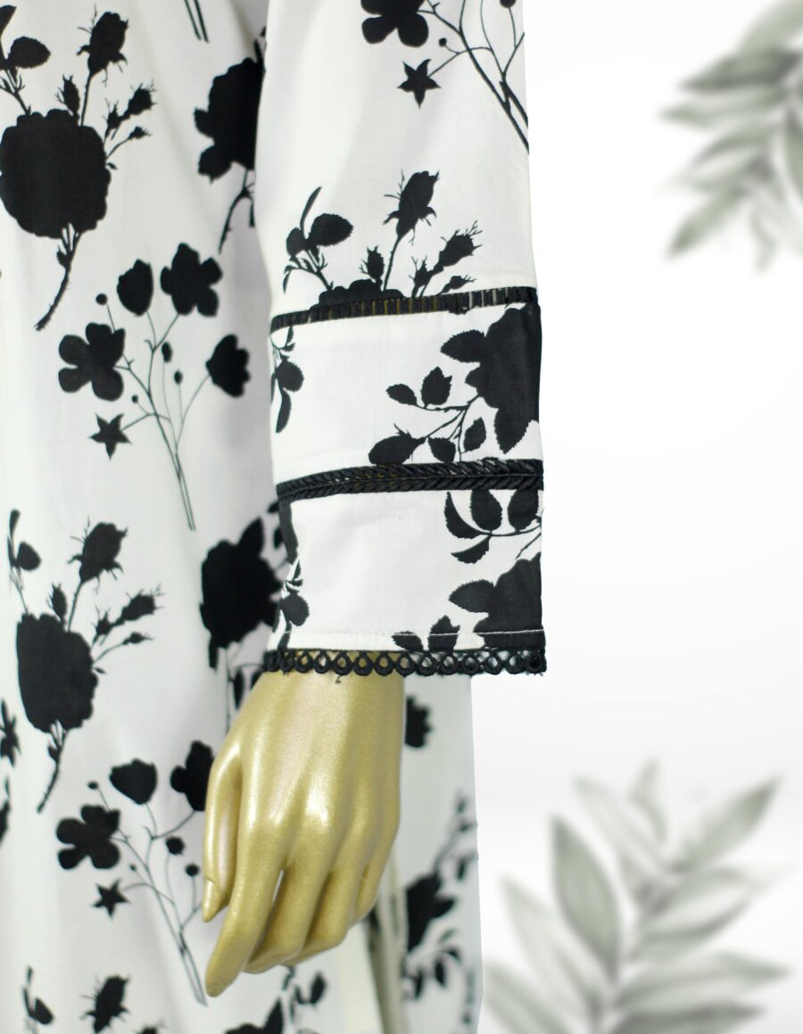 Printed straight kurta with culottes CC-WC24 025 - Image 3