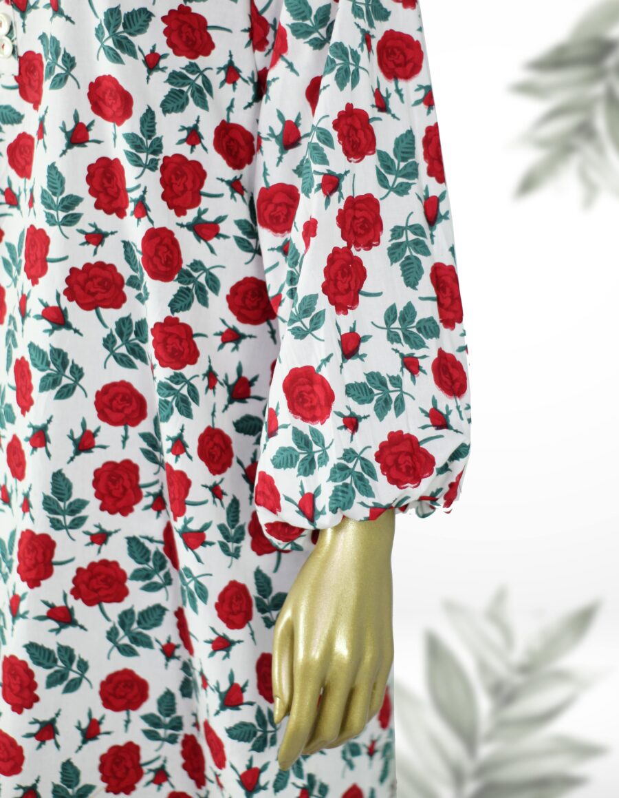 Printed kurta with harem sleeves and loose fit pants CC-WC24 022 - Image 2